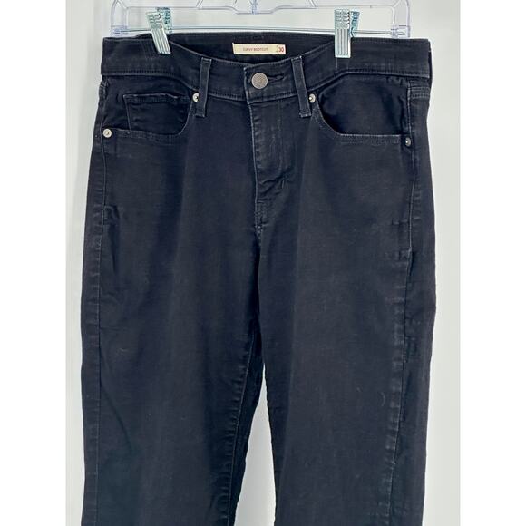 Levi’s Women’s 30 Curvy Bootcut Jeans Black Mid Rise Stretch Flare Denim Classic - Picture 3 of 11